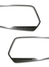 American Car Craft 2Pc Supercharged Style Side View Mirror Trim Chevrolet Camaro 2010-2013                                     - ACC-102072 - Image 3
