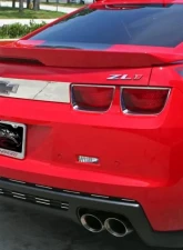 American Car Craft Brushed Stainless Steel Trunk Lid Plate Chevrolet Camaro 2010-2013                                     - ACC-102074-B - Image 2