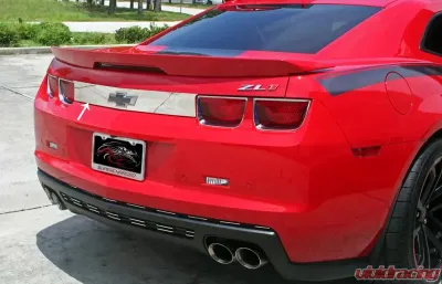 American Car Craft Brushed Stainless Steel Trunk Lid Plate Chevrolet Camaro 2010-2013 - ACC-102074-B