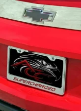 American Car Craft Brushed Stainless Steel Trunk Lid Plate Chevrolet Camaro 2010-2013                                     - ACC-102074-B - Image 2