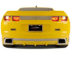 American Car Craft Brushed Black Carbon Fiber Trunk Lid Plate Chevrolet Camaro SS 2010-2013