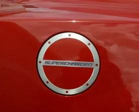 American Car Craft Polished Supercharged Fuel Door Cover Chevrolet Camaro 2010-2019
