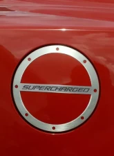 American Car Craft Polished Supercharged Fuel Door Cover Chevrolet Camaro 2010-2019                                     - ACC-102090 - Image 2