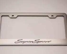 American Car Craft Etched Super Sport License Plate Frame Chevrolet Camaro SS