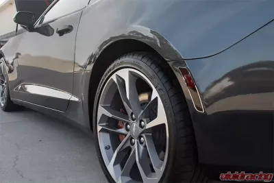 American Car Craft 6Pc Polished Side Marker Blackout Kit w/Trim Rings Chevrolet Camaro 2016-2017 - ACC-102108