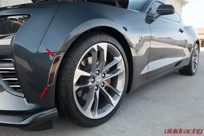 American Car Craft 6Pc Brushed Side Marker Blackout Kit w/Trim Rings Chevrolet Camaro 2016-2017 - ACC-102109