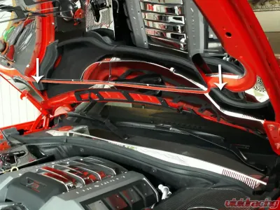 American Car Craft Polished Stainless Steel Lower Hood Plate Chevrolet Camaro 2010-2015 - ACC-103003