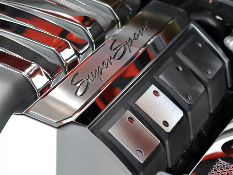 American Car Craft 2Pc Polished Stainless Steel Black Solid Fuel Rail Covers Chevrolet Camaro SS 2010-2015 - ACC-103007-SBLK