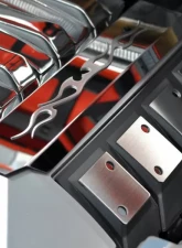 American Car Craft 2Pc Polished Tribal Flame Fuel Rail Covers Chevrolet Camaro SS 2010-2015                                     - ACC-103010 - Image 2