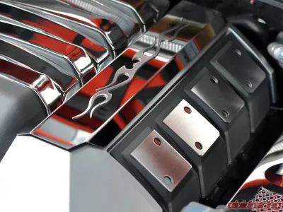 American Car Craft 2Pc Polished Tribal Flame Fuel Rail Covers Chevrolet Camaro SS 2010-2015 - ACC-103010