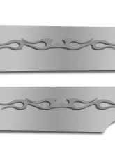 American Car Craft 2Pc Polished Tribal Flame Fuel Rail Covers Chevrolet Camaro SS 2010-2015                                     - ACC-103010 - Image 3