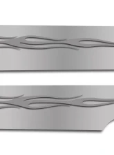 American Car Craft 2Pc Polished Laser-Cut Flame Fuel Rail Covers Chevrolet Camaro SS 2010-2015                                     - ACC-103012 - Image 3