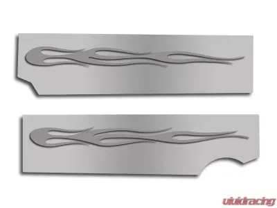 American Car Craft 2Pc Polished Laser-Cut Flame Fuel Rail Covers Chevrolet Camaro SS 2010-2015 - ACC-103012