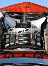 American Car Craft White Carbon Fiber Hood Emblem Chevrolet Camaro SS 2010-2020                                     - ACC-103018-WHT - Image 3