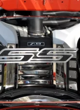 American Car Craft White Carbon Fiber Hood Emblem Chevrolet Camaro SS 2010-2020                                     - ACC-103018-WHT - Image 2