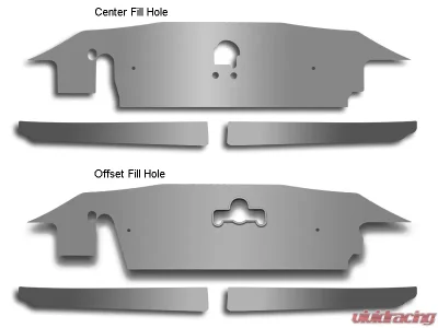 American Car Craft Polished Offset Fill Hole Radiator Cover Kit Chevrolet Camaro 2010-2015 - ACC-103032-OFH