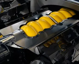 American Car Craft Brushed Polished Stainless Steel Plenum Cover Camaro SS 2010-2015