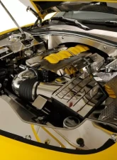 American Car Craft Perforated Blue LED SS Style Illuminated Fuel Rail Covers Chevrolet Camaro SS 2010-2015                                     - ACC-103037-BLUL - Image 3