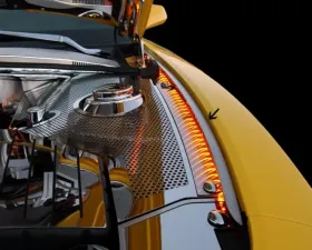 American Car Craft Stainless Steel Inner Fender Liner w/Blue LED Chevrolet Camaro 2010-2015