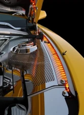 American Car Craft Stainless Steel Inner Fender Liner w/White LED Chevrolet Camaro 2010-2015                                     - ACC-103039-WHTL - Image 3