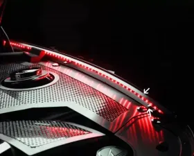 American Car Craft Stainless Inner Fender Liner w/Red LED Illumination Chevrolet Camaro 2010-2015