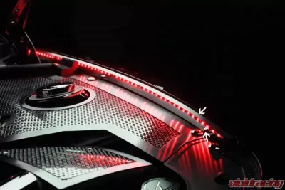 American Car Craft Stainless Inner Fender Liner w/Red LED Illumination Chevrolet Camaro 2010-2015 - ACC-103051-RDL