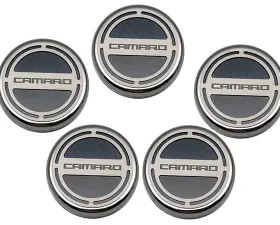 American Car Craft 5Pc Black Carbon Fiber Engine Fluid Cap Covers Chevrolet Camaro V6 2010-2015