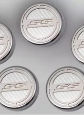 American Car Craft 5Pc Automatic White Carbon Fiber Engine Fluid Cap Covers Chevrolet Camaro SS 2010-2022                                     - ACC-103074-WHT - Image 2