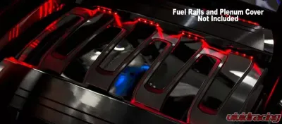 American Car Craft 2Pc Red LED Illuminated Fuel Rail Kit Chevrolet Camaro SS 2016-2021 - ACC-103083-RDL