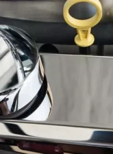 American Car Craft Brushed Stainless Steel Coolant Tank Cover Chevrolet Camaro 2016-2021                                     - ACC-103097 - Image 2