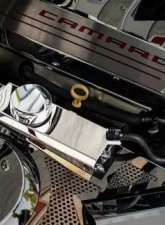 American Car Craft Brushed Stainless Steel Coolant Tank Cover Chevrolet Camaro 2016-2021                                     - ACC-103097 - Image 3