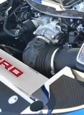 American Car Craft Black Carbon Fiber Front Header Plate Chevrolet Camaro 2016-2020                                     - ACC-103099-BLK - Image 2