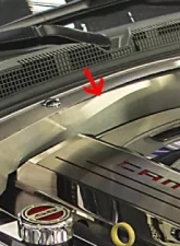 American Car Craft Brushed Stainless Steel False Firewall Cover Chevrolet Camaro SS 2016-2020                                     - ACC-103123 - Image 2