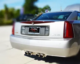 American Car Craft Perforated Stainless w/Polished Trim Exhaust Port Filler Panel Cadillac XLR 2004-2008