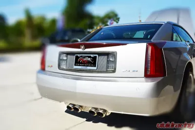 American Car Craft Perforated Stainless w/Polished Trim Exhaust Port Filler Panel Cadillac XLR 2004-2008 - ACC-122002