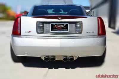 American Car Craft Perforated Stainless w/Polished Trim Exhaust Port Filler Panel Cadillac XLR 2004-2008 - ACC-122002