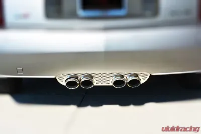 American Car Craft Perforated Stainless w/Polished Trim Exhaust Port Filler Panel Cadillac XLR 2004-2008 - ACC-122002