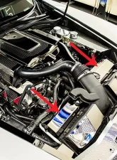 American Car Craft 2Pc Polished Stainless Steel Radiator Cover Cadillac XLR 2004-2009                                     - ACC-123009 - Image 3