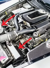 American Car Craft 2Pc Polished Stainless Steel Radiator Cover Cadillac XLR 2004-2009                                     - ACC-123009 - Image 2