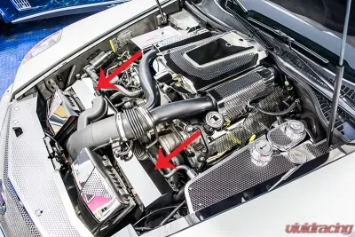 American Car Craft 2Pc Polished Stainless Steel Radiator Cover Cadillac XLR 2004-2009 - ACC-123009