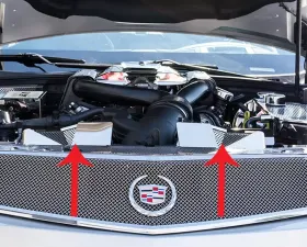 American Car Craft 4Pc Polished Stainless Steel Air Box Covers w/Perforated Inserts Cadillac XLR 2004-2009