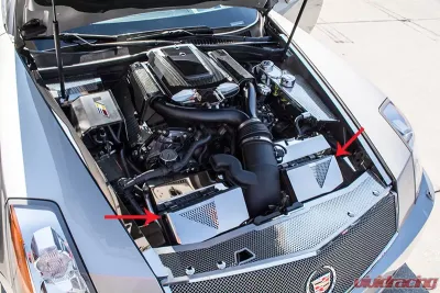 American Car Craft 4Pc Polished Stainless Steel Air Box Covers w/Perforated Inserts Cadillac XLR 2004-2009 - ACC-123011