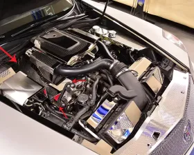 American Car Craft 2Pc Perforated Stainless Steel Lower Fuel Rail Covers Cadillac XLR-V 2006-2009