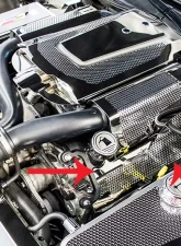 American Car Craft 2Pc Perforated Stainless Steel Lower Fuel Rail Covers Cadillac XLR-V 2006-2009                                     - ACC-123013 - Image 3