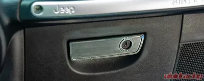 American Car Craft Brushed Stainless Steel Glove Box Handle Trim Jeep Wrangler JK | JKU 2007-2018 - ACC-141016