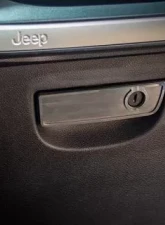 American Car Craft Brushed Stainless Steel Glove Box Handle Trim Jeep Wrangler JK | JKU 2007-2018                                     - ACC-141016 - Image 3