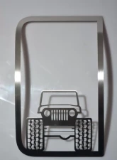 American Car Craft 2Pc Brushed Stainless Steel Off Road Speaker Grilles Jeep Wrangler JK | JKU 2007-2018                                     - ACC-141028 - Image 3