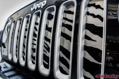 American Car Craft Brushed Stainless Steel Safari Style Grille Jeep Wrangler JK 2007-2018 - ACC-142002