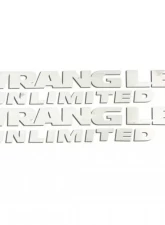 American Car Craft 2Pc Brushed Stainless Steel Wrangler Unlimited Badges Jeep Wrangler JK 2007-2018                                     - ACC-142011 - Image 3