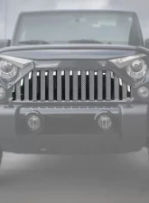 American Car Craft Polished Stainless Steel Front Lower Grille Bars w/Gladiator Grille Jeep Wrangler JK 2007-2018                                     - ACC-142037 - Image 2